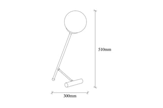 Lampe de table Golf - Noir - 40 W