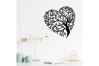 Décoration murale Kalp Agaç - 70 x 70 cm - Noir