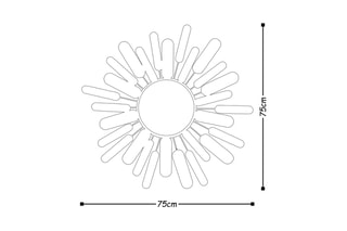 Miroir - 75 cm - Multicolore