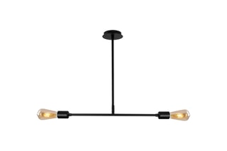 Suspension Flower - Noir - 2 x 40 W