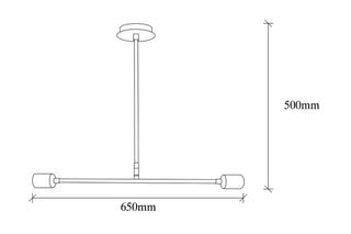 Suspension Flower - Noir - 2 x 40 W