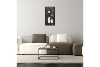 Tableau Cat Family - 29 x 59 cm