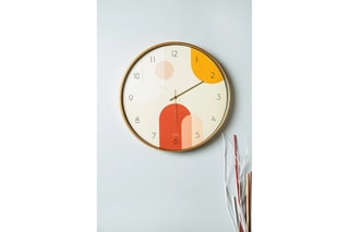 Horloge Pinobhm - 42 cm - Blanc et doré