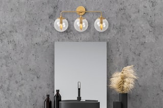 Applique murale Horn - Doré - 3 x 40 W