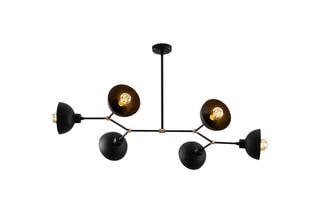 Suspension Dram - Noir - 6 x 40 W