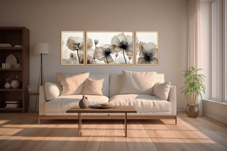Triptyque Huhu305 - 50 x 35 cm / 70 x 50 cm