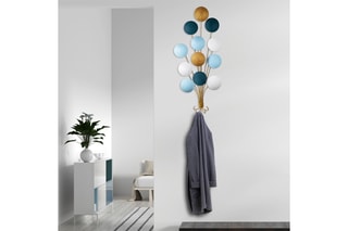 Décoration murale Speckle - 50 x 100 x 4 cm - Doré et blanc
