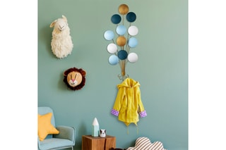 Décoration murale Speckle - 50 x 100 x 4 cm - Doré et blanc