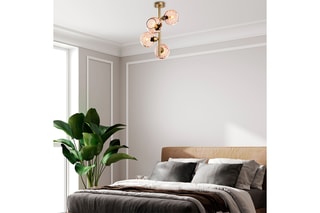 Plafonnier Benek - Rose - 4 x 40 W