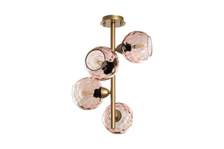 Plafonnier Benek - Rose - 4 x 40 W