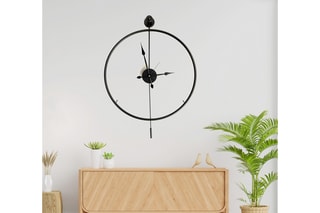 Horloge Mclock - 58 x 80 x 7 cm - Noir
