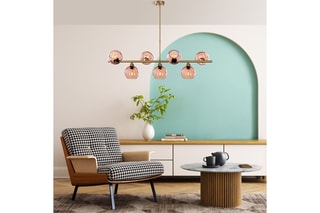Suspension Benek - Rose - 7 x 40 W