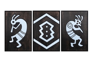 3 tableaux African Music - 59 x 39 cm