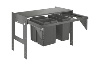 Système 3 poubelles pour meuble