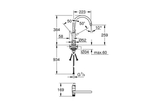 Mitigeur évier filtrant Baucurve
