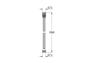 Flexible de douche haute résistance - 1,5 m