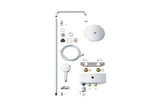 Colonne de douche avec mitigeur thermostatique Euphoria Smartcontrol System 260 Mono
