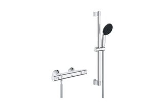 Ensemble mural Thermostatique et barre douche Precision Start