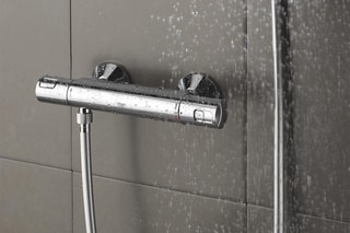 Ensemble mural Thermostatique et barre douche Precision Start