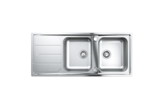 Evier inox 2 bacs