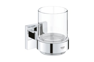 Verre en cristal avec support mural Quickglue