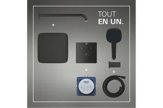 Conjunto de duche termostático de encastrar Quickfix - Precision