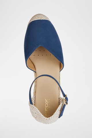 Espadrilles compensées en nubuck Gelsa - Bleu