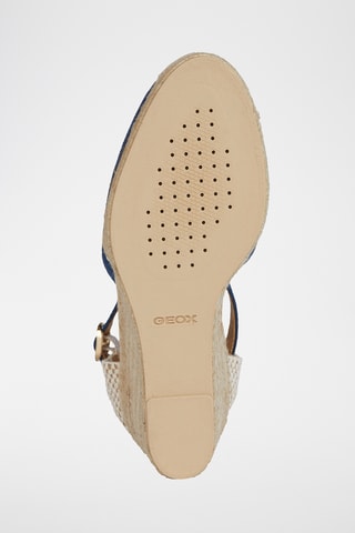 Espadrilles compensées en nubuck Gelsa - Bleu