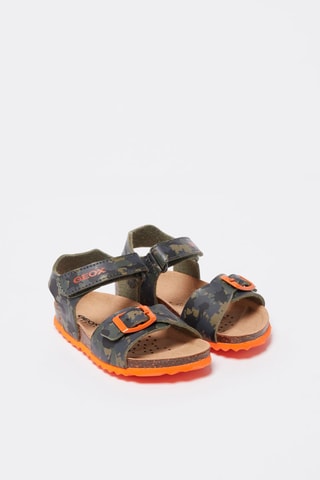 Sandales Chalki - Kaki et orange