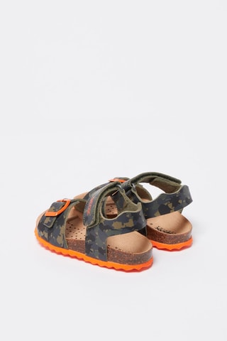 Sandales Chalki - Kaki et orange