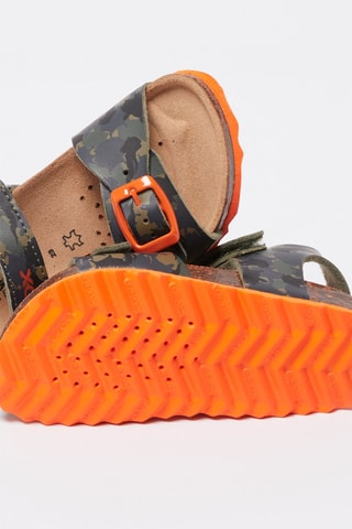 Sandales Chalki - Kaki et orange