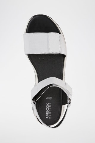Sandales plateformes en cuir Kency A - Blanc