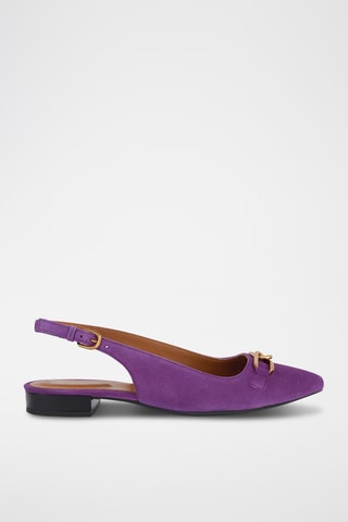 Ballerines en nubuck Charyssa - Violet