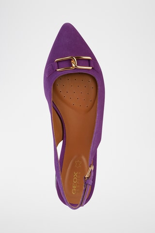Ballerines en nubuck Charyssa - Violet