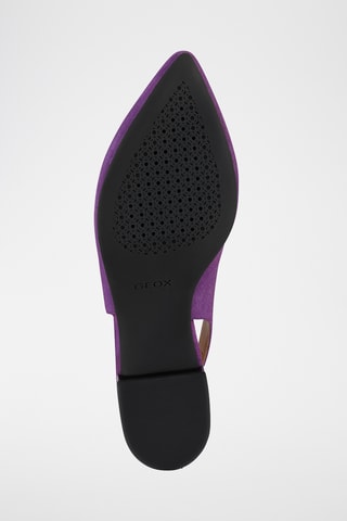 Ballerines en nubuck Charyssa - Violet