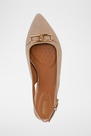 Ballerines en nubuck - Nude