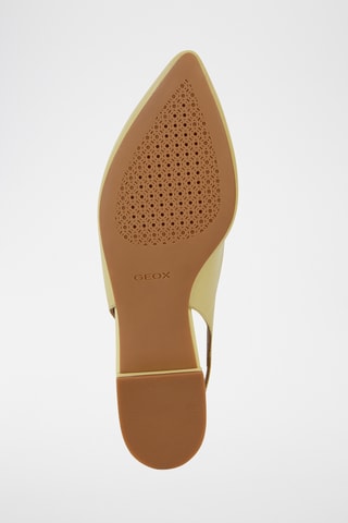 Ballerines en cuir - Jaune