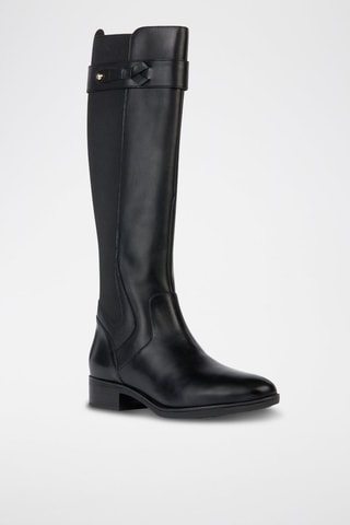 Bottes en cuir Felicity - Noir