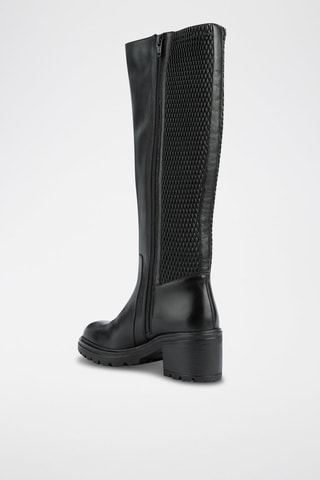 Bottes en cuir nappa Damiana - Noir