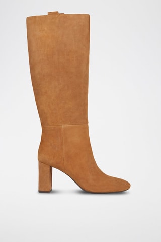 Bottes en cuir de chèvre nubuck Pheby - Camel