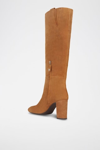 Bottes en cuir de chèvre nubuck Pheby - Camel