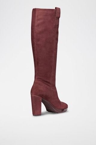 Bottes en cuir de chèvre nubuck Walk Pleasure - Bordeaux