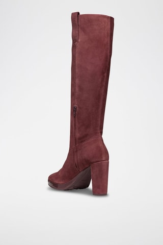 Bottes en cuir de chèvre nubuck Walk Pleasure - Bordeaux