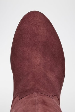 Bottes en cuir de chèvre nubuck Walk Pleasure - Bordeaux