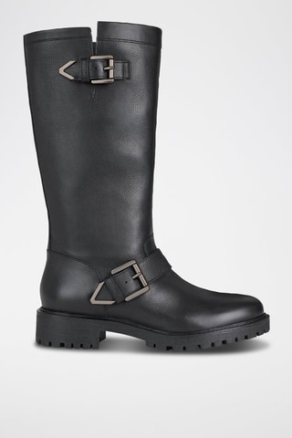 Bottes en cuir - Noir