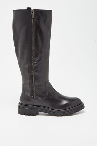 Bottes en cuir nappa Iridea - Noir