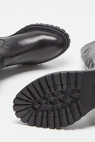 Bottes en cuir nappa Iridea - Noir