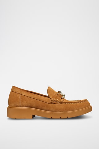 Mocassins en nubuck - Camel
