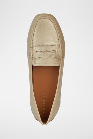 Mocassins en cuir Kosmopolis +RIP - Beige