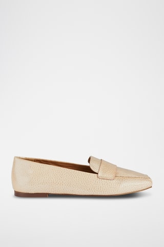 Mocassins en cuir - Beige
